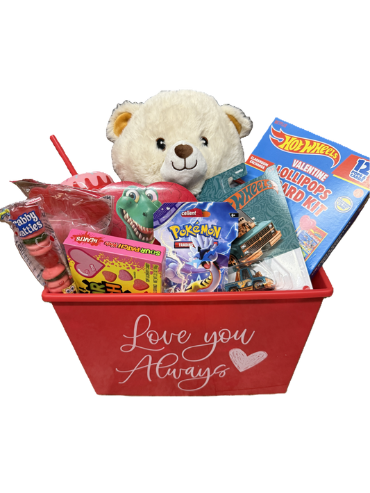 Valentine day Gift Basket For boy